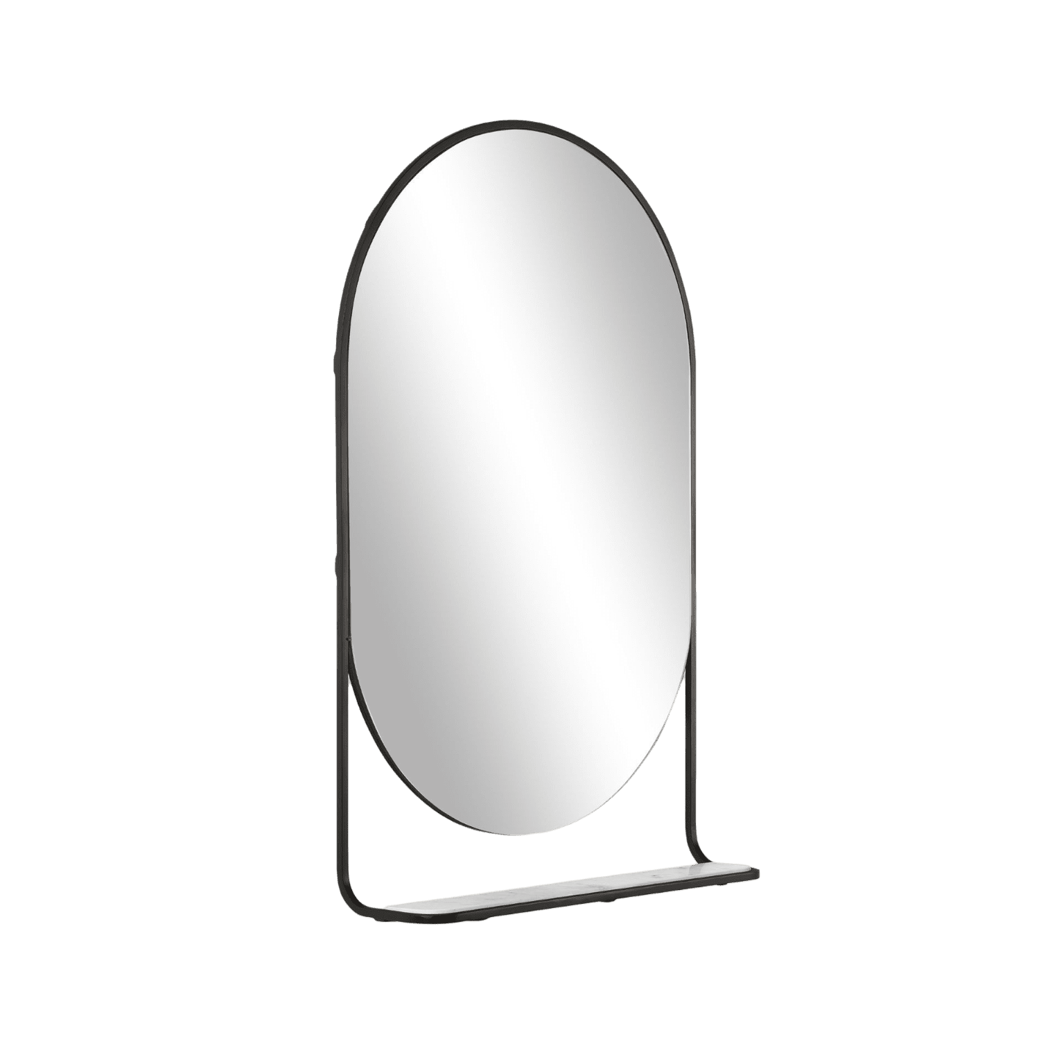 Sienas spogulis Verena ar marmora plauktu Sienas spogulis Verena ar marmora plauktu