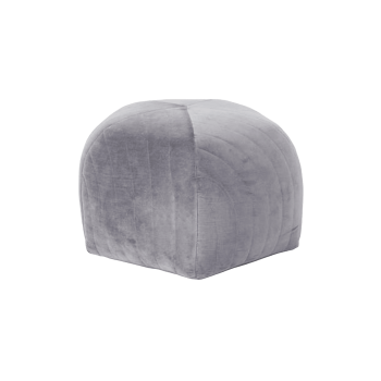 Pufs Alicia, pelēks