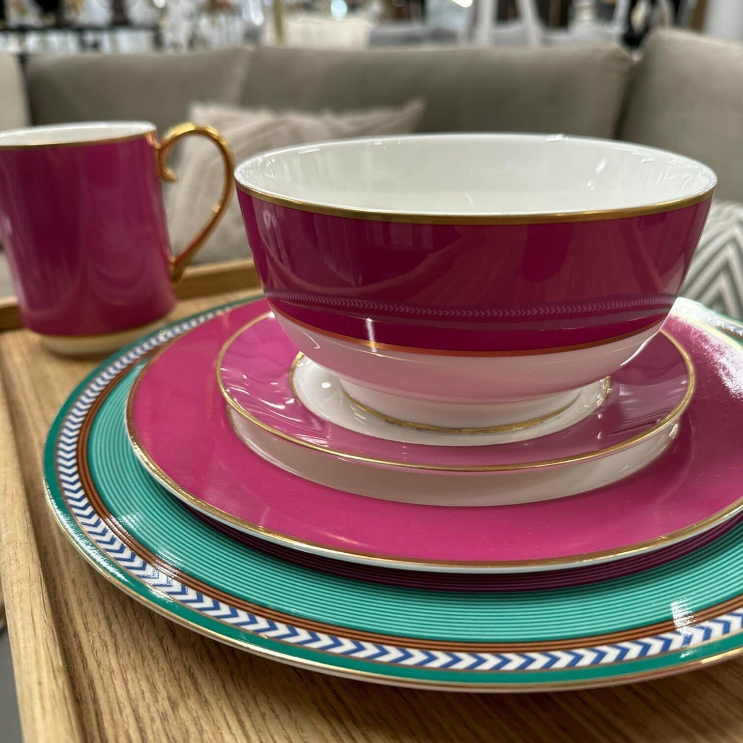 Bļoda Pip Chique Gold-Pink, 11.5cm Bļoda Pip Chique Gold-Pink, 11.5cm