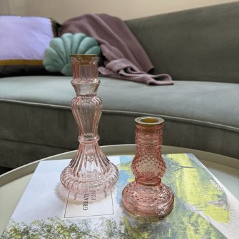 Svečturu komplekts Pink, 2gab.