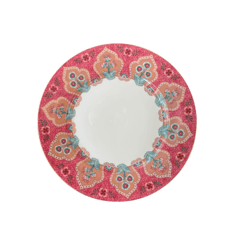 Šķīvis Flower Festival Deco Dark Pink 21cm