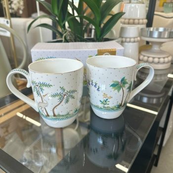 Krūzes Jolie Dots Gold, 2gab., 350ml