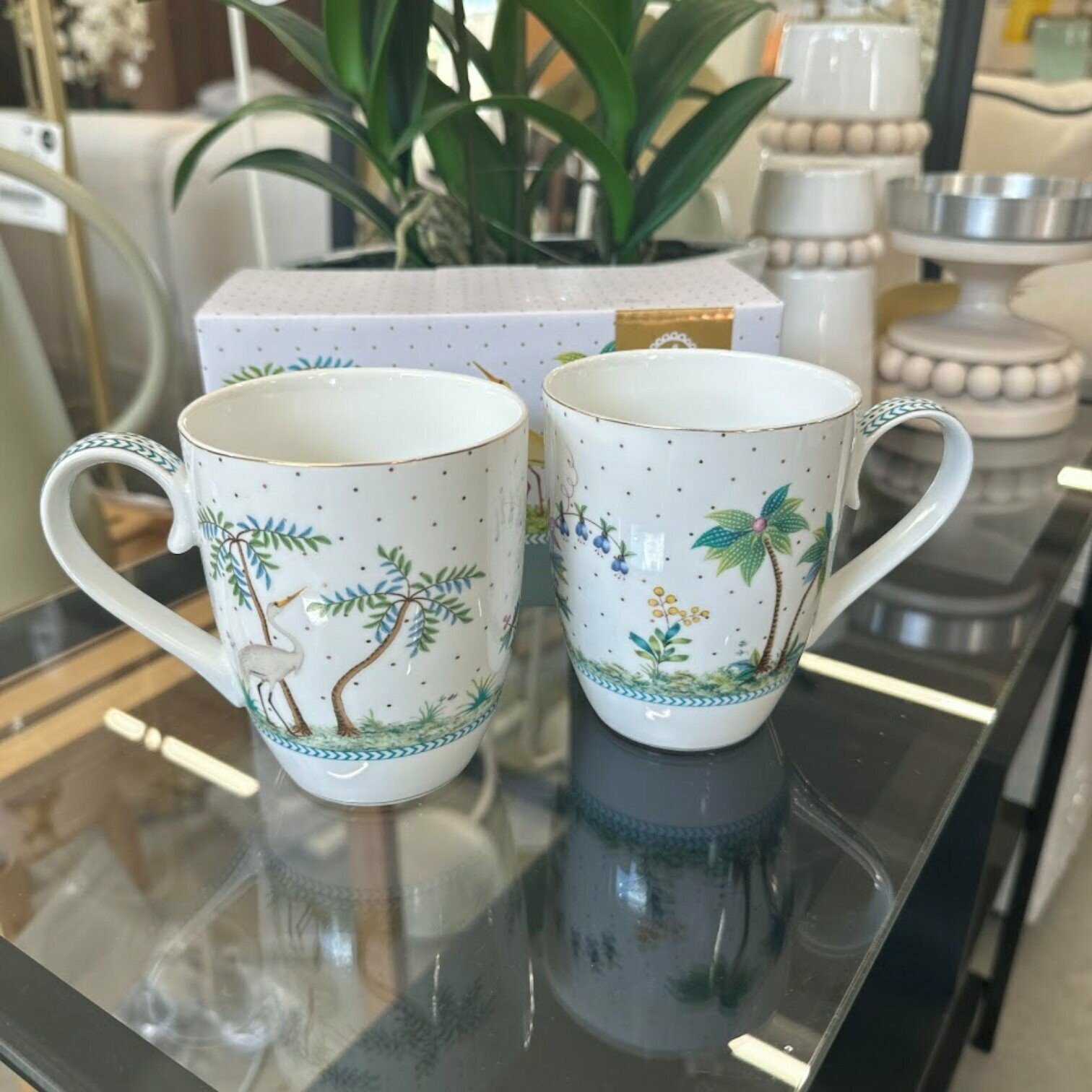 Krūzes Jolie Dots Gold, 2gab., 350ml Krūzes Jolie Dots Gold, 2gab., 350ml