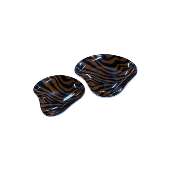 Uzglabāšanas trauki Zella, melni ar brūnu, 2gab.