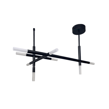 LED griestu lampa Gratia, melna