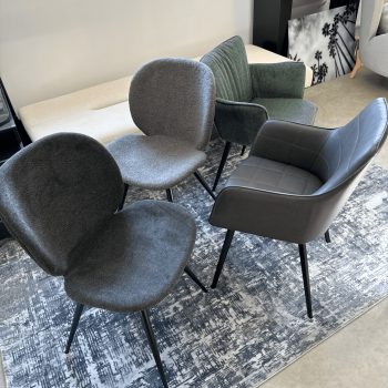 Ēdamgalda krēsls Embrace, pelēks