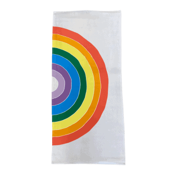 Pludmales dvielis Rainbow, 70x150cm