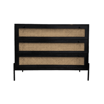 Kumode Vienna ar pinumu, melna