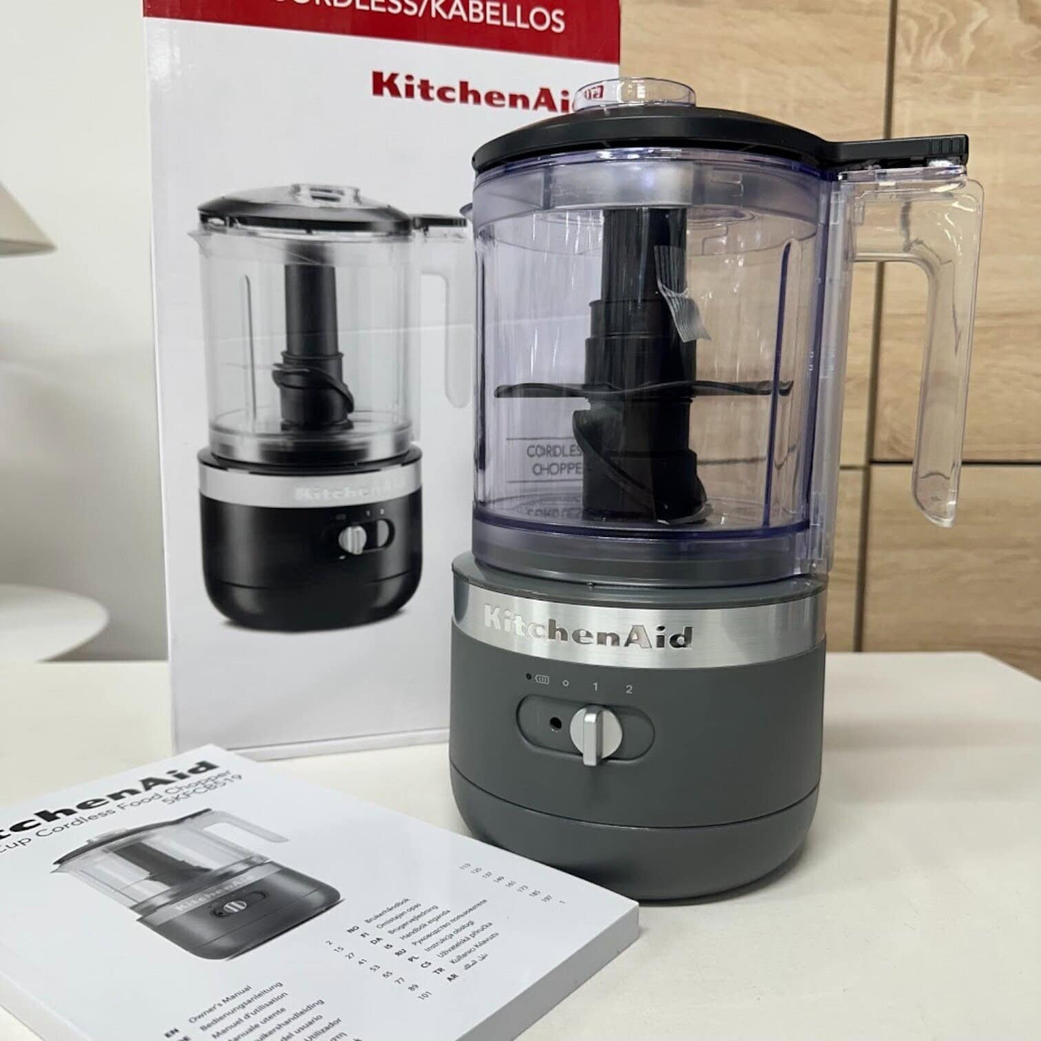 Smalcinātājs KitchenAid, Pelēks 1,18l Smalcinātājs KitchenAid, Pelēks 1,18l
