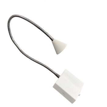 Sienas lampa Buddy, LED, balta