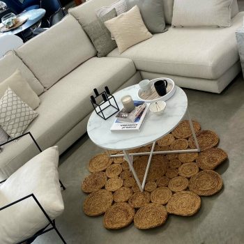 Žurnālgalds Antigua, balts, D80cm