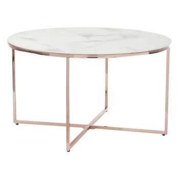 Žurnālgalds Antigua, rozā zelts, D80cm