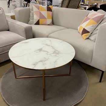 Žurnālgalds Antigua, rozā zelts, D80cm