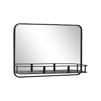 Sienas spogulis ar plauktu Meno