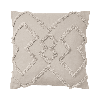 Spilvendrāna Faith, pelēka, 50x50cm