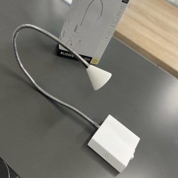 Sienas lampa Buddy, LED, balta