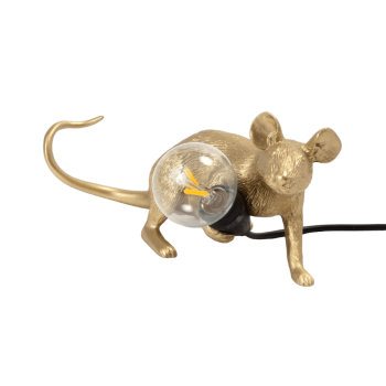 Galda lampa Mouse Lop, zelta