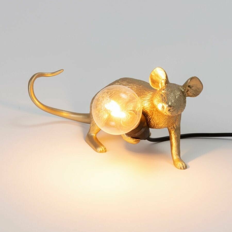 Galda lampa Mouse Lop, zelta Galda lampa Mouse Lop, zelta