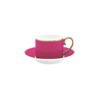 Espresso tase ar apakštasi Pip Chique Gold-Pink, 120ml