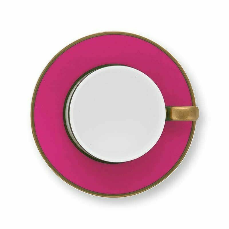 Espresso tase ar apakštasi Pip Chique Gold-Pink, 120ml Espresso tase ar apakštasi Pip Chique Gold-Pink, 120ml