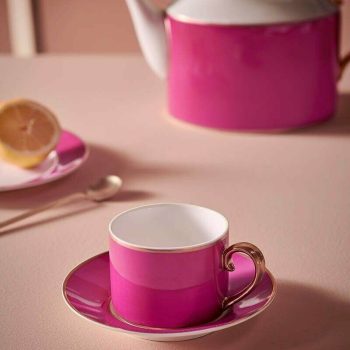 Tējas tase Pip Chique Gold-Pink, 220ml