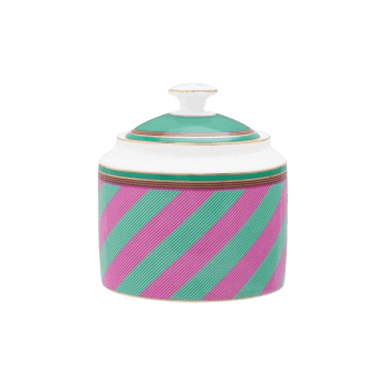 Cukurtrauks Chique Stripes Pink-Green, 550ml