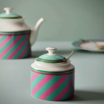 Cukurtrauks Chique Stripes Pink-Green, 550ml