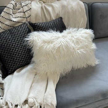 Spilvendrāna Morten, balta, 30x50cm