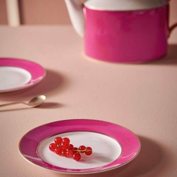 Šķīvis Pip Chique Gold-Pink, 17cm