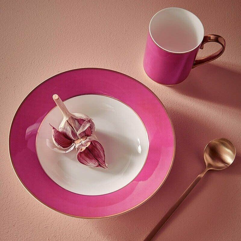 Šķīvis zupai Pip Chique Gold-Pink, 23.5cm Šķīvis zupai Pip Chique Gold-Pink, 23.5cm