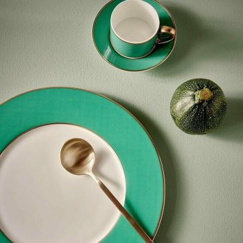 Šķīvis Pip Chique Gold-Green, 28cm