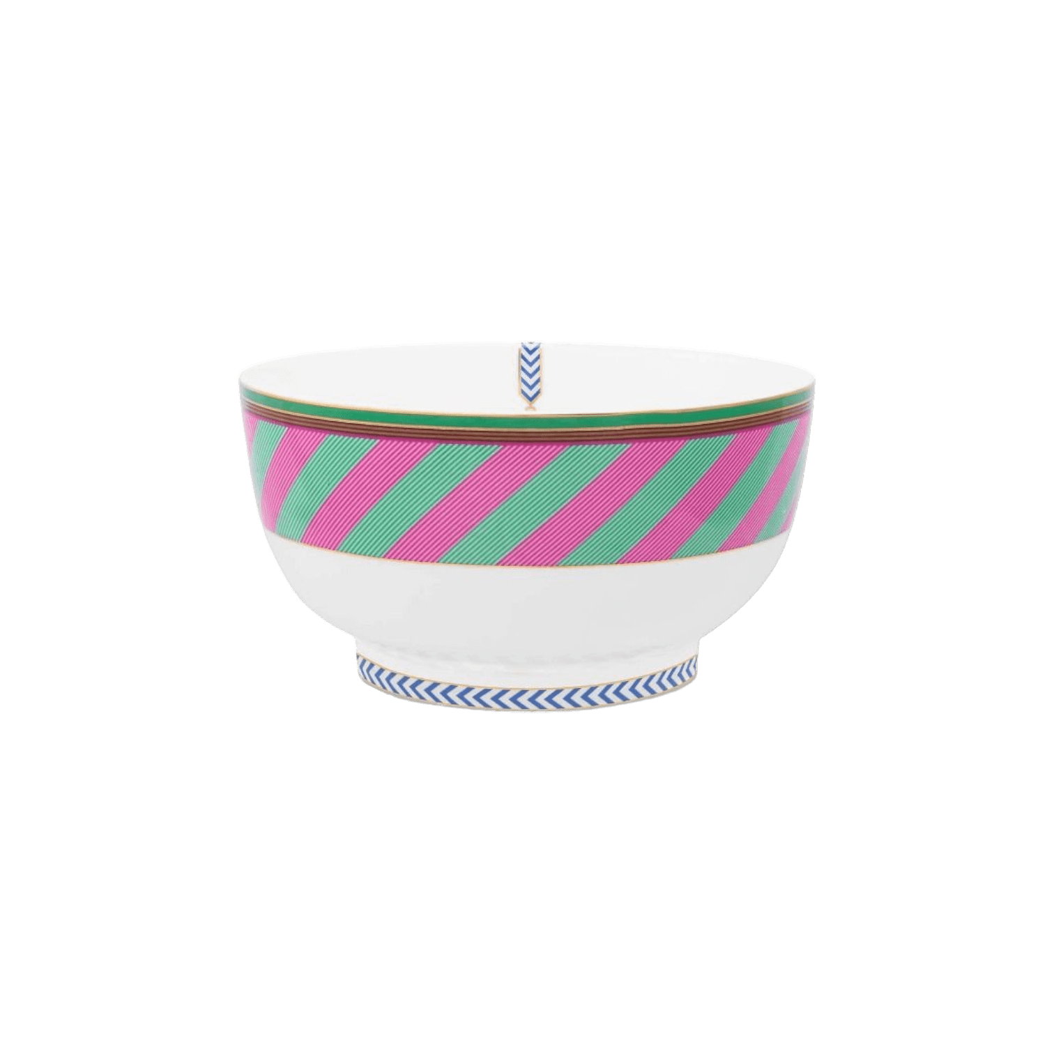 Bļoda Chique Stripes Pink-Green, 20.5cm Bļoda Chique Stripes Pink-Green, 20.5cm