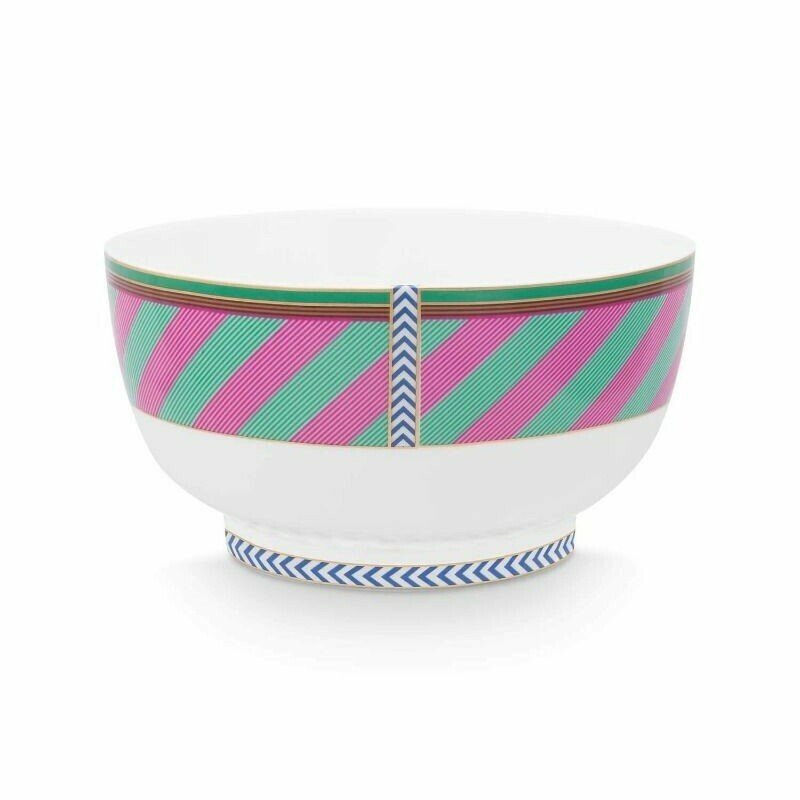Bļoda Chique Stripes Pink-Green, 20.5cm Bļoda Chique Stripes Pink-Green, 20.5cm