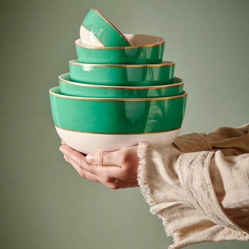 Bļoda Pip Chique Gold-Green, 18cm Bļoda Pip Chique Gold-Green, 18cm