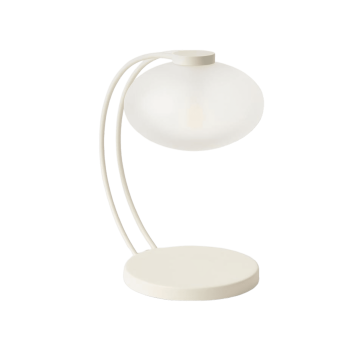 Galda lampa Fay, balta