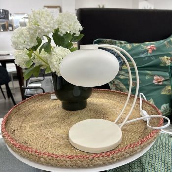 Galda lampa Fay, balta