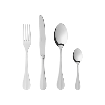 Galda piederumu komplekts Yona, sudraba, 4 personām