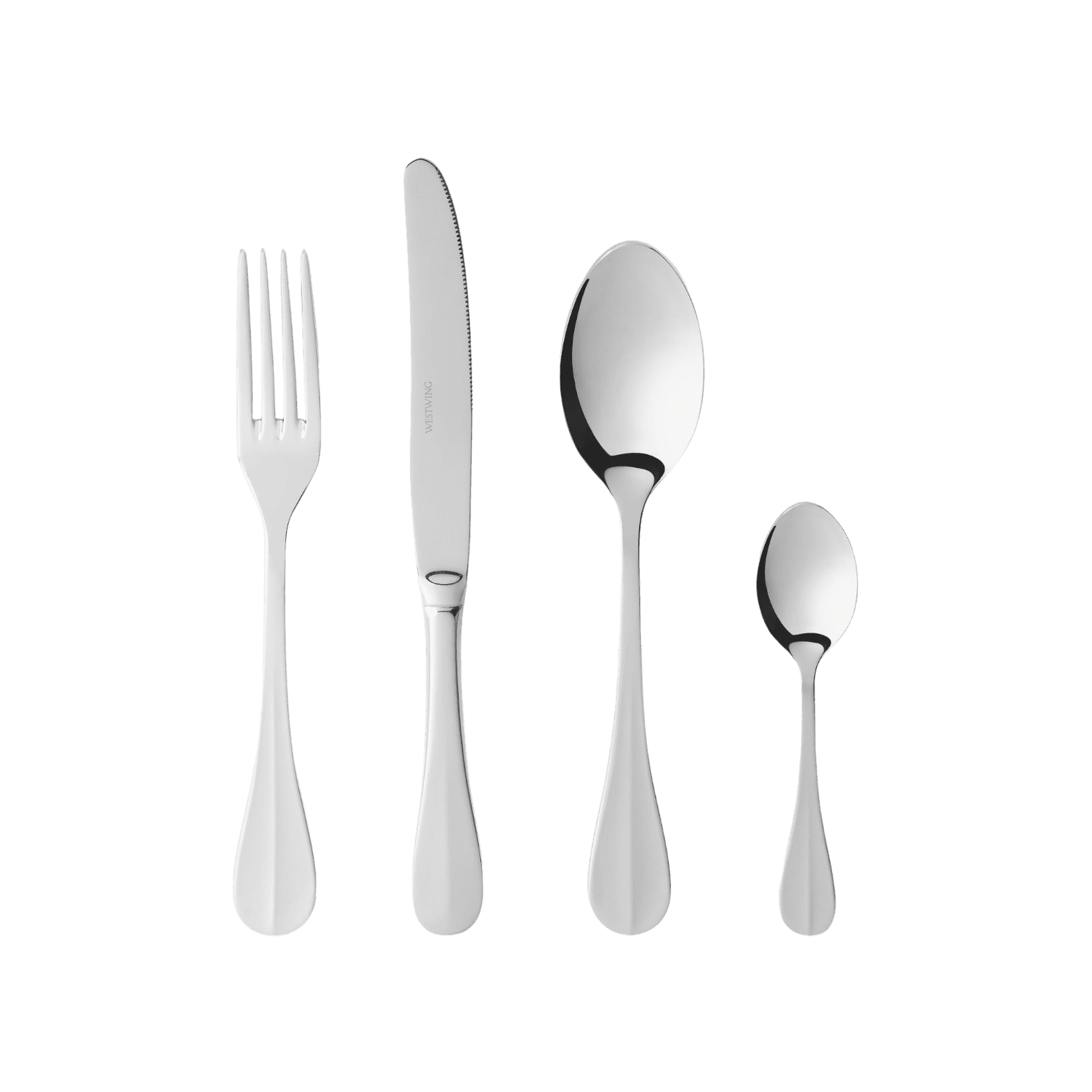 Galda piederumu komplekts Yona, sudraba, 4 personām Galda piederumu komplekts Yona, sudraba, 4 personām