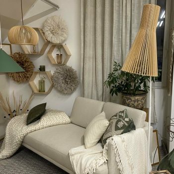 Sienas plauktu komplekts Heksagons, 3gab.