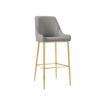 Bāra krēsls Ava, pelēks