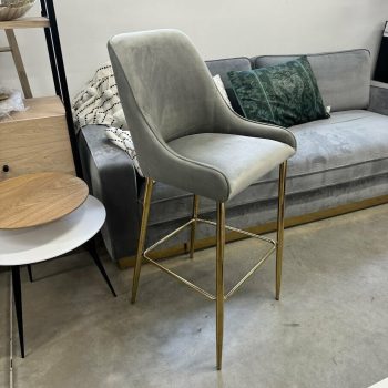 Bāra krēsls Ava, pelēks