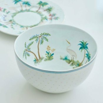 Bļoda Jolie Flowers Dots Gold, 15cm