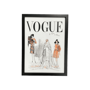 Apdruka ar rāmi Vogue de Paris, 30x40cm