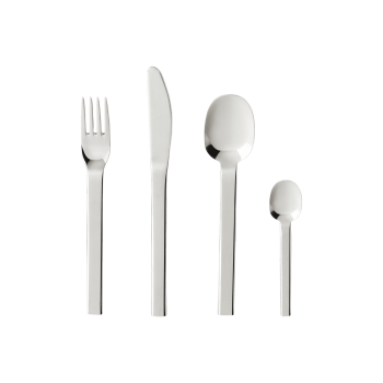 Galda piederumu komplekts Kimana, sudraba, 4 personām