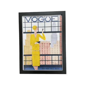 Apdruka ar rāmi Vogue City, 30x40cm