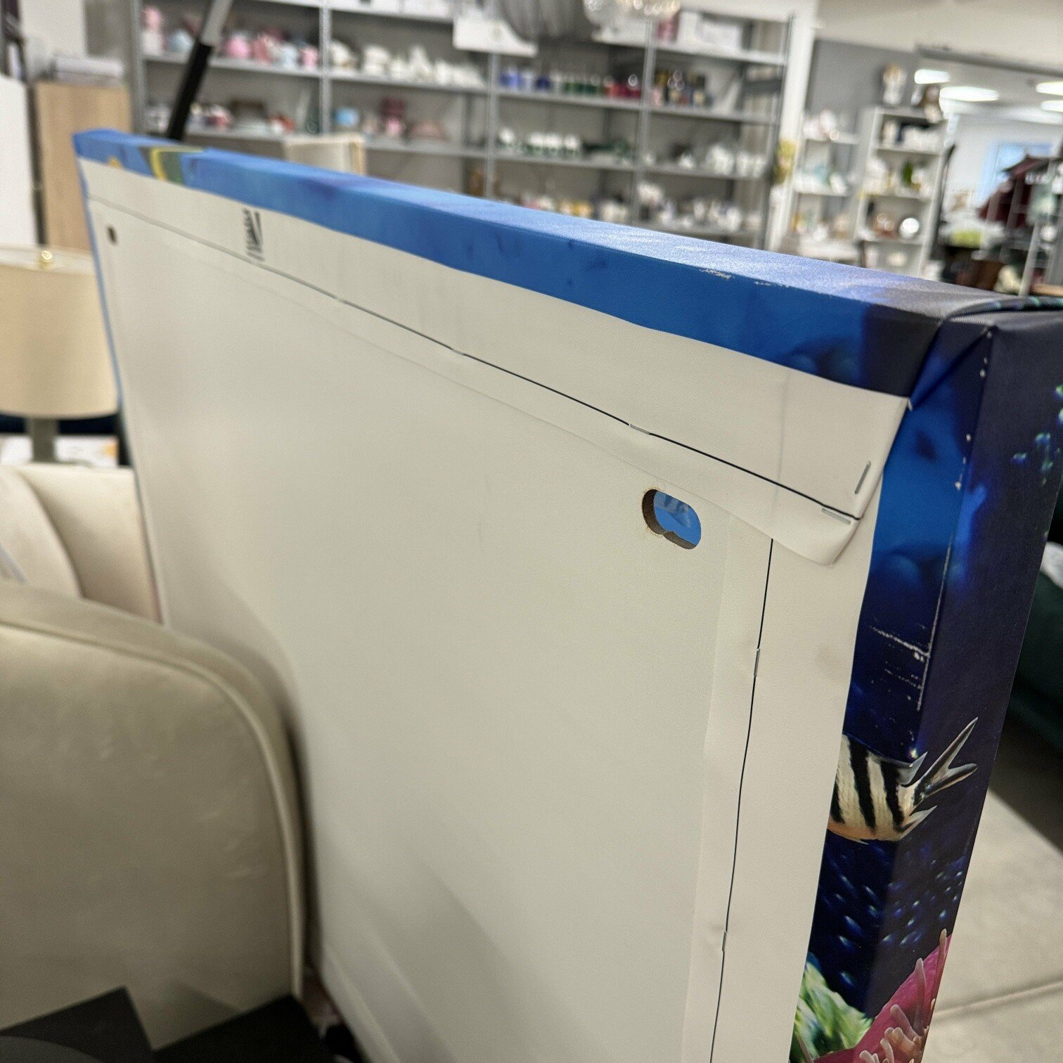 Audekla apdruka, Zivis virs koraļļu rifa, ar LED apgaismojumu Audekla apdruka, Zivis virs koraļļu rifa, ar LED apgaismojumu