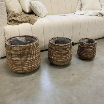 Puķu podu komplekts Santo, 3gab.