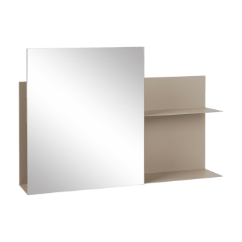 Sienas plaukts ar spoguli Svante, brūns