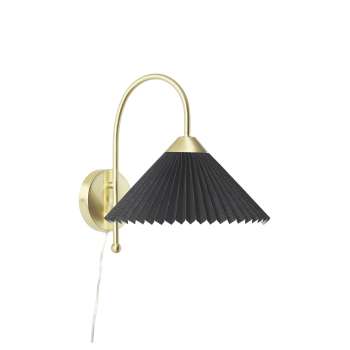 Sienas lampa Viens, melna