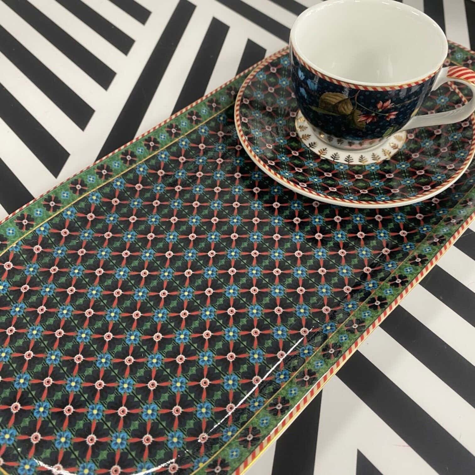 Paplāte Clover Green 33.3x15.5cm Paplāte Clover Green 33.3x15.5cm